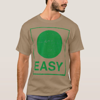 Retro Easy Skiing Sign Funny Ski Graphic T-Shirt