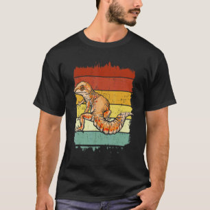 Retro-Echse-Reptil-Vintage-Leopardgecko T-Shirt
