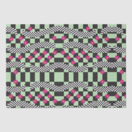 Retro-eckerboard-Design Seidenpapier