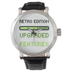Retro-Edition Aufgerüstete Funktionen Pixel-Art-Ga Armbanduhr