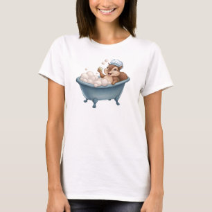 Retro Eichhörnchen Baby Duschen T-Shirt