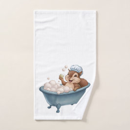 Retro Eichhörnchen Babydusche Handtuch