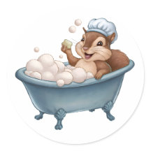 Retro Eichhörnchen Babydusche