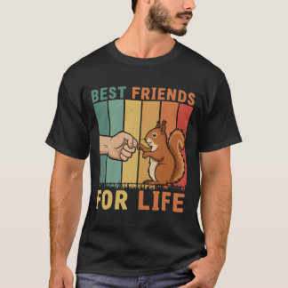 Retro Eichhörnchen Bestie - Faustblase für immer T-Shirt