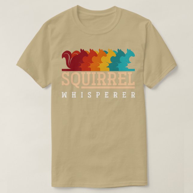 Retro Eichhörnchen Whisperer Tiergeschenkirrel T-Shirt (Design vorne)