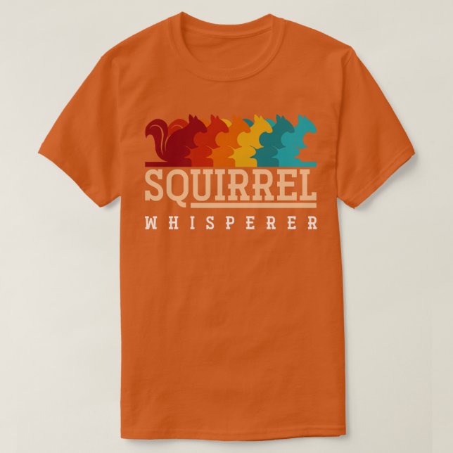 Retro Eichhörnchen Whisperer Tiergeschenkirrel T-Shirt (Design vorne)