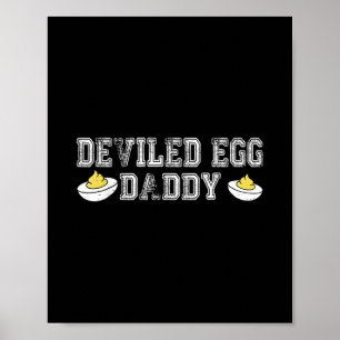 Retro Eier-Daddy Lustiger Erntedankfest Väter Poster