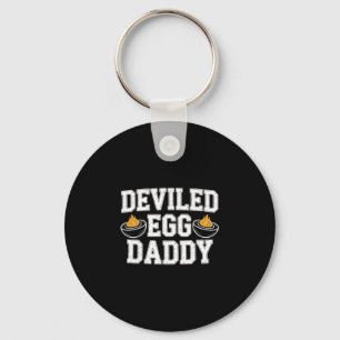Retro-Eier-Daddy-lustiger Thanksgiving-Väter Schlüsselanhänger