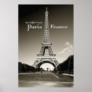 retro Eiffelturm Poster