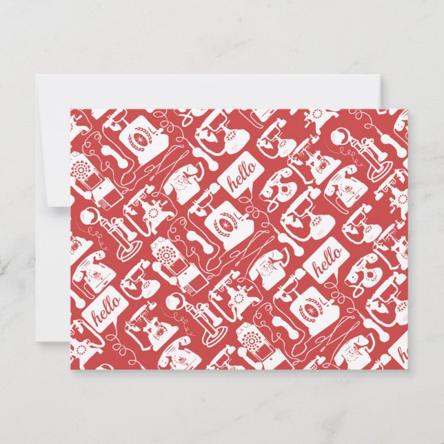 Retro eines beliebigen Farbfernsprechmusters (Vorderseite)