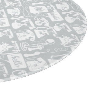 Retro eines beliebigen Farbfernsprechmusters Schneidebrett