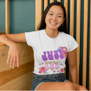 Retro einfach fliegen Groovy floral Vintag T-Shirt