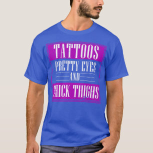 Retro-Eingezogene Girl Tattoos T-Shirt