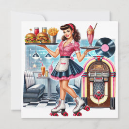 Retro-Einladung Einladung