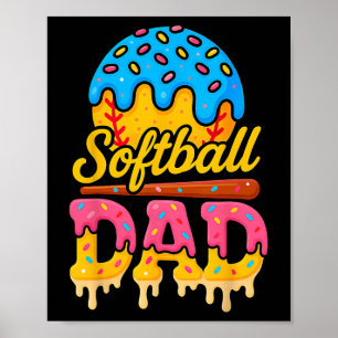 Retro-Eis-Drip-Softll-Vatertag-Vater-Tag-des-Vater Poster