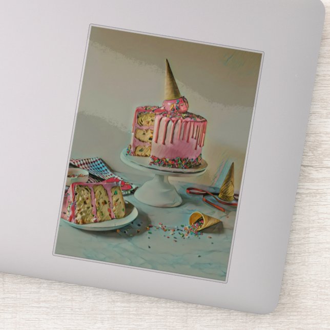 Retro-Eis-Popsiv Aufkleber (Detail)