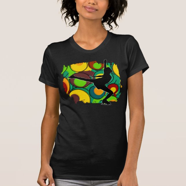 Retro Eis-Skater T-Shirt (Vorderseite)
