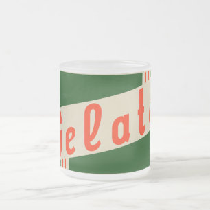 Retro-Eiscreme Mattglastasse
