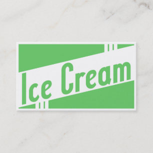 Retro Eiscreme Visitenkarte
