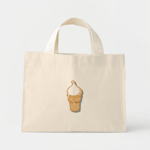 Retro-Eiscreme-Waffel Mini Stoffbeutel