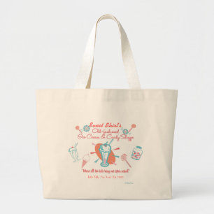 Retro Eiscremeu. SüßigkeitShoppe Jumbo Stoffbeutel