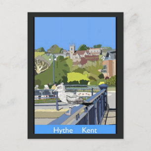 Retro-Eisenbahn-Postkarte von Hythe Kent England Postkarte
