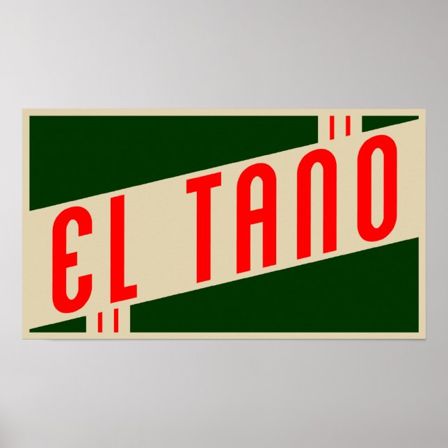 Retro el tano poster (Vorne)