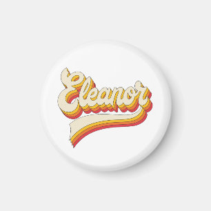 Retro Eleanor Name 70er Jahre Vintage-Design Magnet