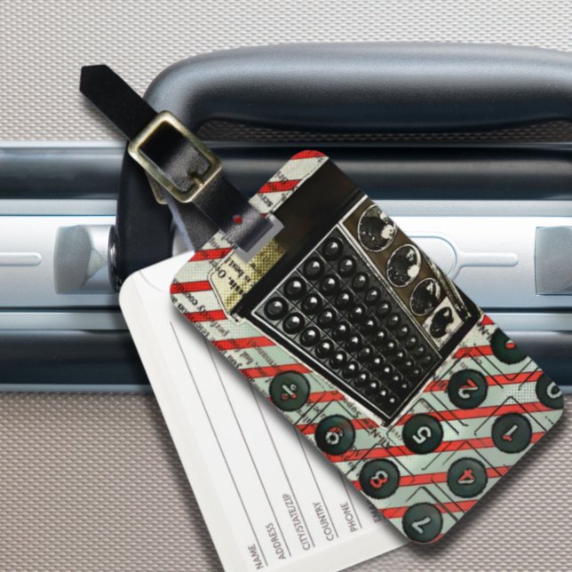 Retro Electronics Lautsprecher Kurz Wave Radio Gepäckanhänger (Retro electronics speaker Short Wave Radio Luggage Tag)