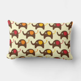 Retro Elefanten und Streifen MOJO Pillow Kissen