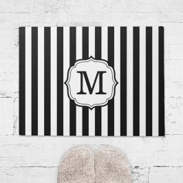 Retro Elegant Personalized Stripe Door Mat Fußmatte