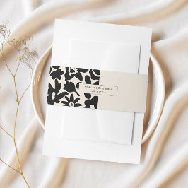 Retro Elegante Blumenzwiebelband Einladungsbanderole