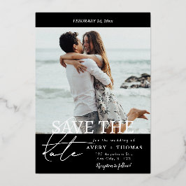 Retro, Elegante Karte mit romantischem Foto