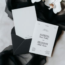 Retro-elegante schwarze und weiße Hochzeit
