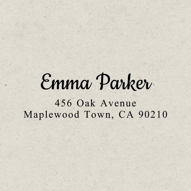 Retro Elegantes Skript Einfach Permastempel (Von Creator hochgeladen)