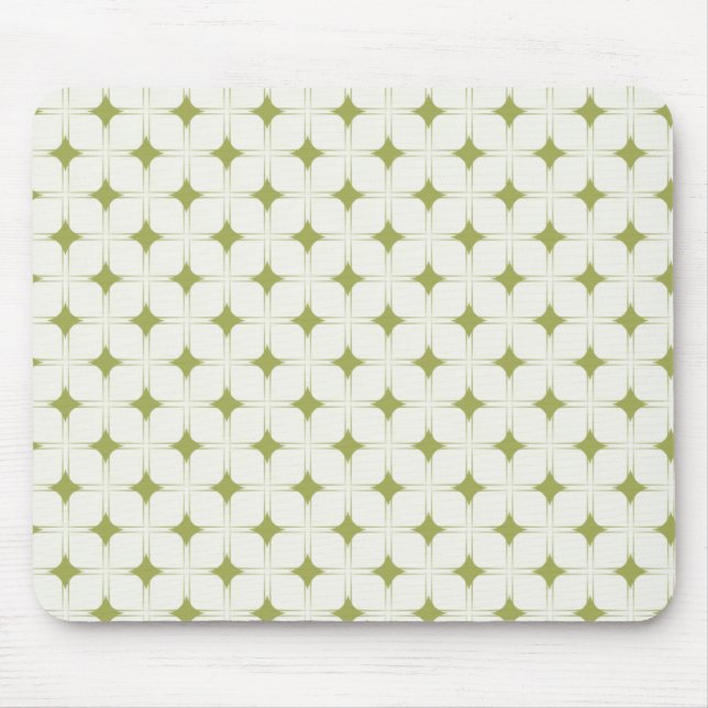 Retro-Eleganz Mousepad, Olive Green Mousepad (Vorne)