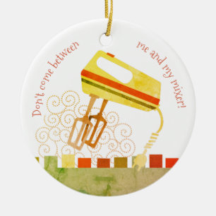 Retro elektrische Schläger, die Keramik Ornament