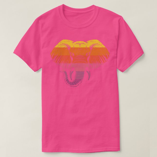 Retro Elephant T-Shirt (Design vorne)