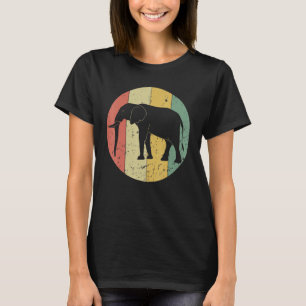 Retro Elephant Vintag Elephant Silhouette Tier T-Shirt