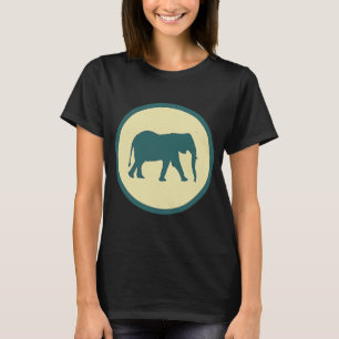 Retro Elephant Vintag Wildtier T-Shirt
