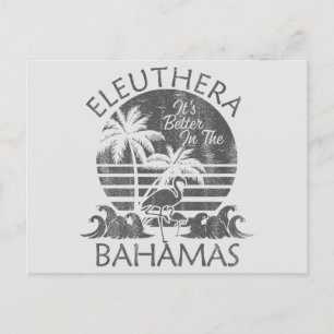 Retro Eleuthera Bahamas Postcard Aussichtskarte Postkarte