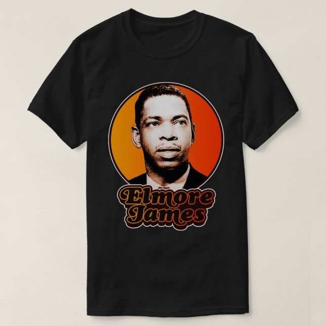 Retro Elmore James Tribute T-Shirt (Design vorne)