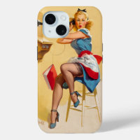 Retro-Elvgren-Telefon-Pin-up-Girl Vintage