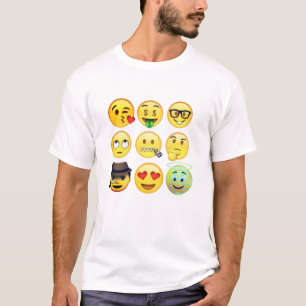 Retro emoji lustige Shirt-Design Weihnachtsgeschen T-Shirt