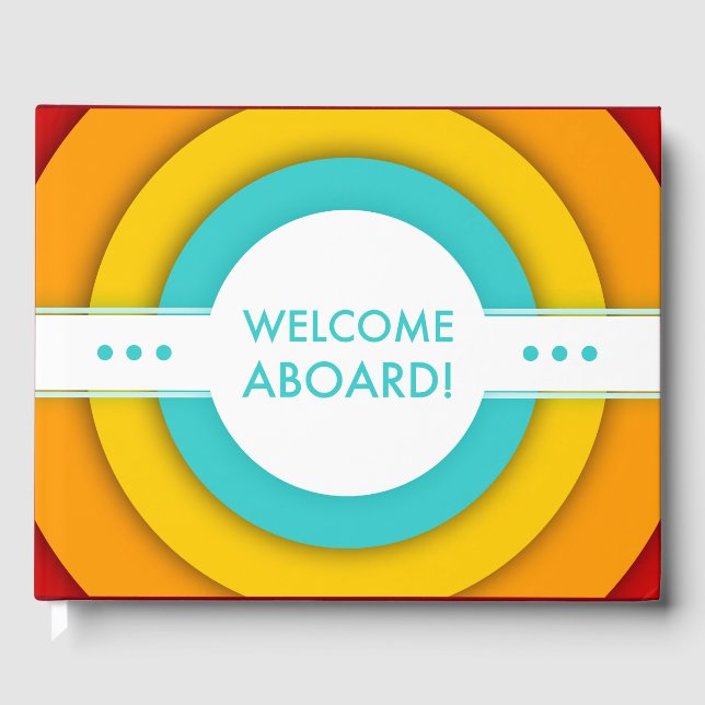 Retro-Empfang an Bord Gästebuch (Vorderseite)