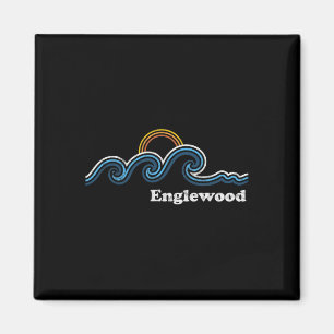 Retro Englewood Florida Fl Vintage Strand Surfen Magnet