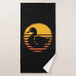 Retro-Ente Tier Badehandtuch
