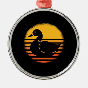 Retro-Ente Tier Ornament Aus Metall