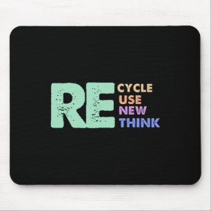 Retro Entfernen Gerecycelt Meme Wiederverwenden Ne Mousepad
