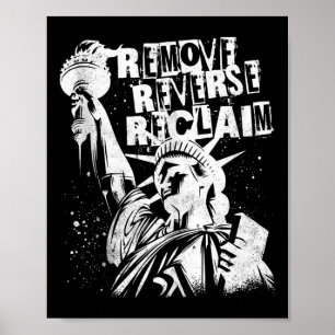 Retro Entfernen Sie die Kundgebung des Freiheitspr Poster